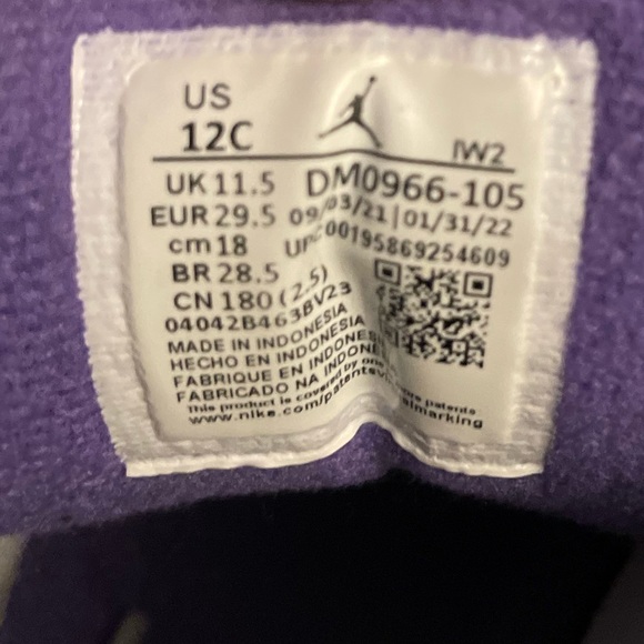 Jordan 3 Retro Dark Iris (PS) - Picture 16 of 16